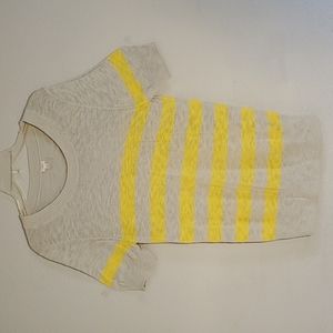 J. Crew Large Gray and Yellow